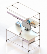 Stół laboratoryjny ergonomiczny dostosowany Lean Technology